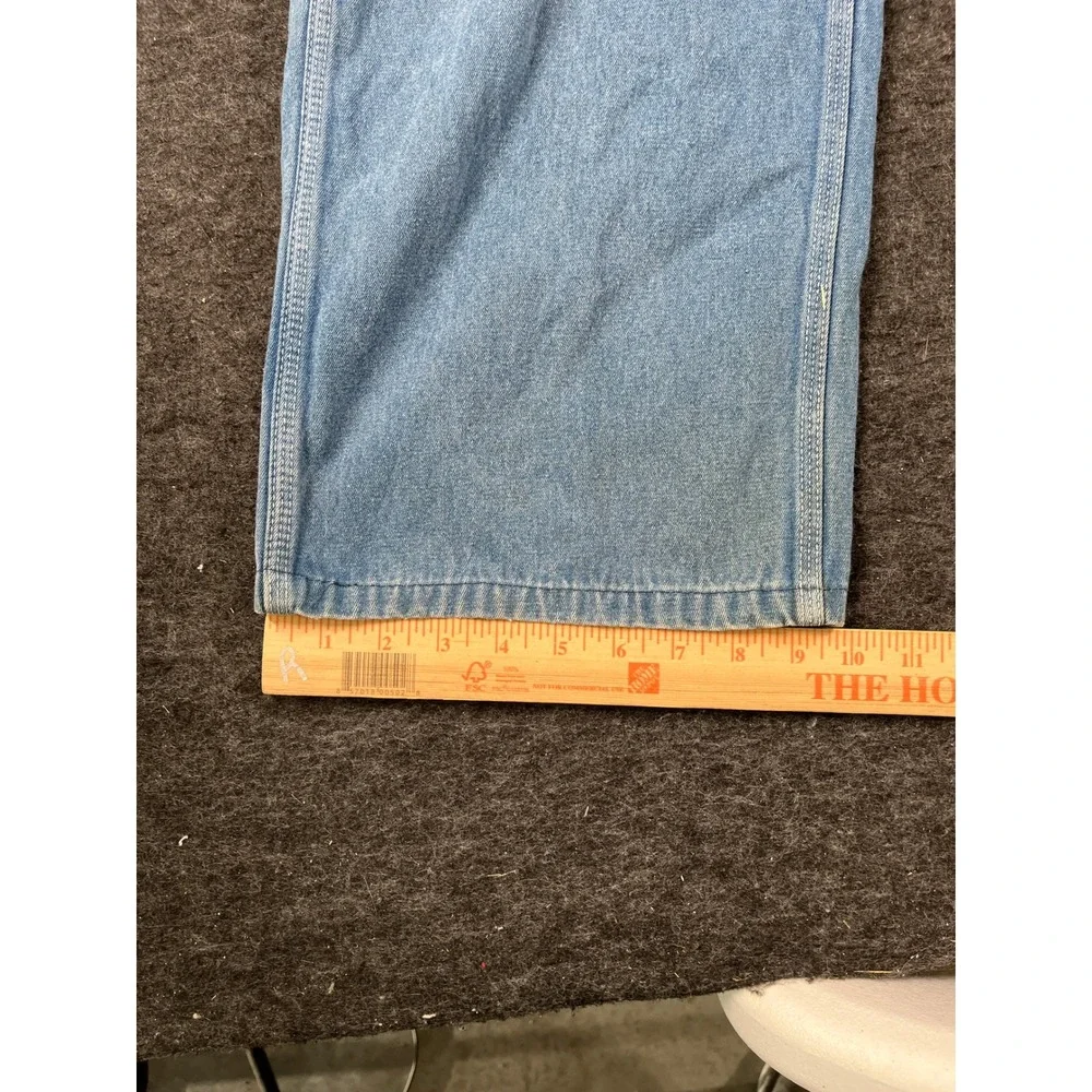 Liberty Carpenter Bib Overalls Mens 42x25.5 Blue Cotton Workwear Stonewashed